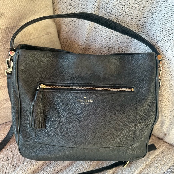 Kate Spade Black Pebbled Leather Shoulder Bag Chester Street Michaela - Picture 4 of 13